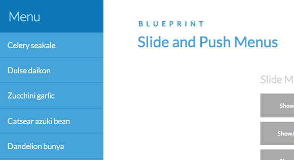 Slide Push Menus