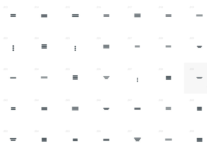 Randomly-generated-Pure-CSS-menu-icons